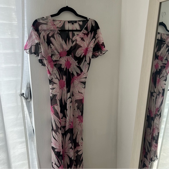 Vintage Betsey Johnson Flutter Sleeve Dress - Picture 4 of 7